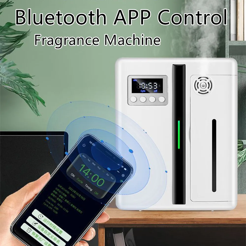 Bluetooth Diffuser Machine 500m³ Wall Mounted Scent Machine Large Area Hotel Air Freshener Lobby Aromatic Device Home Fragrance