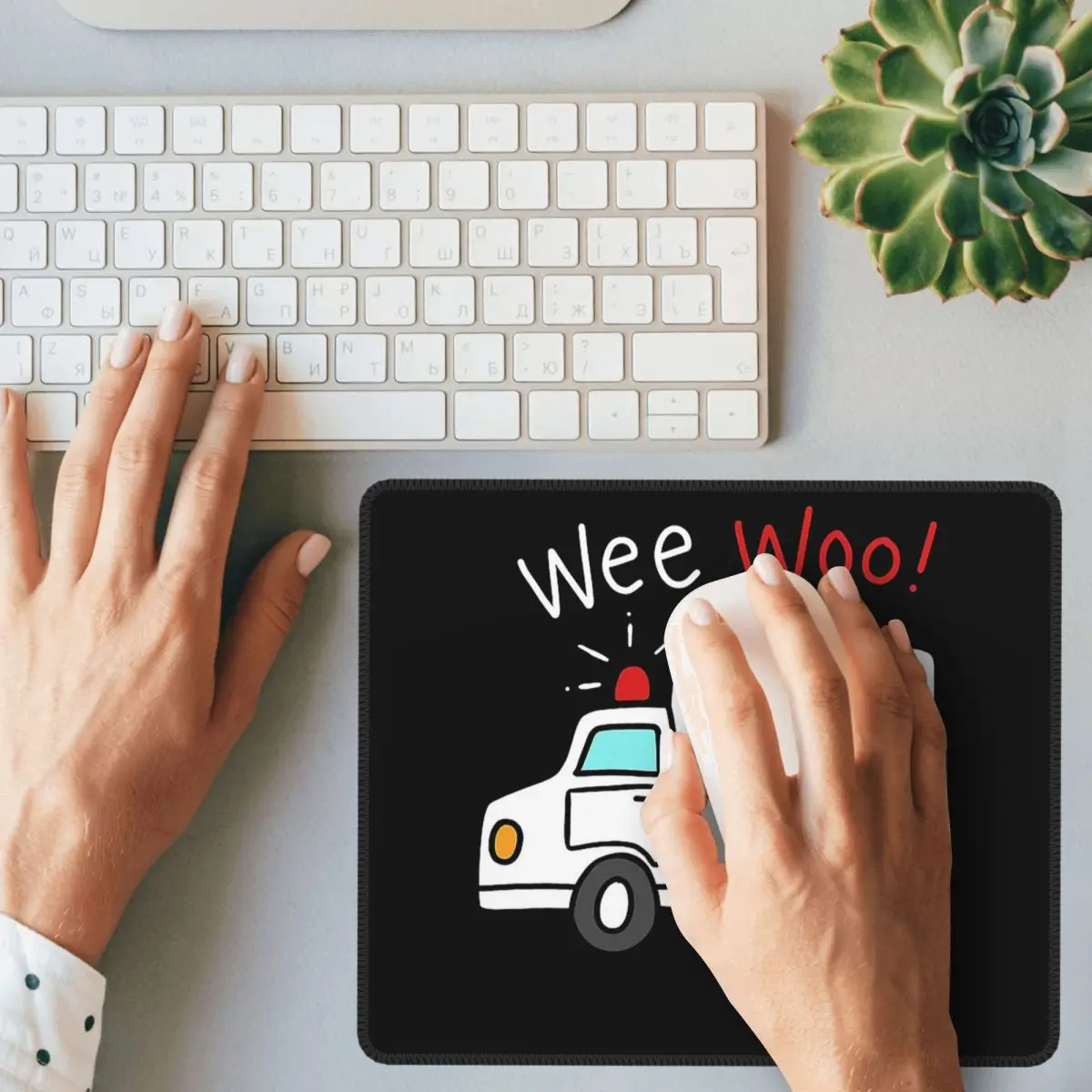 Tapete de mouse para ambulância paramédica, teclado de computador, mouse pad para jogos, pc, mesa de escritório