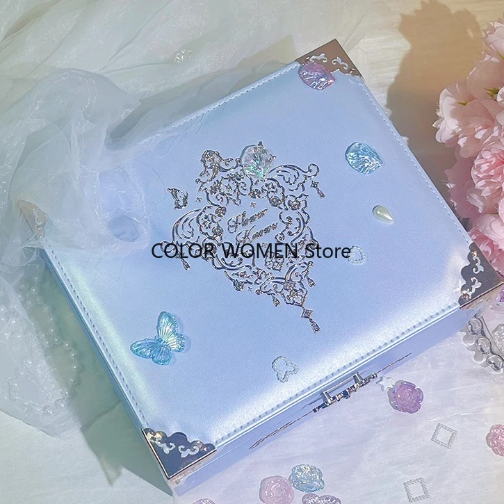Flowers Know 8th Anniversary Makeup Box Blue Cosmetics Box