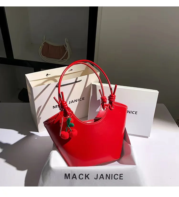 Jesienna moda teksturowana skórzana torba typu Bucket wysokiej jakości torebka damska na ramię torba pod pachami torebka damska damska torba na co