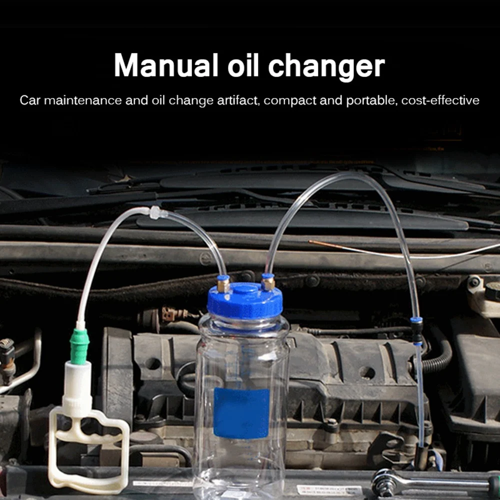 Universal Manual Oil Change Suction Vacuum Pump for Car Truck Van Moto Maintenance Tool 2L Oil Storage Tank