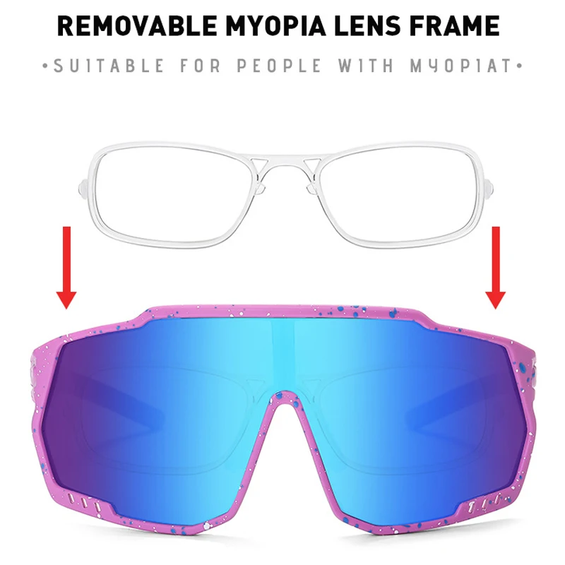 KIZN 2025 جديد الاستقطاب الرياضة قصر النظر النظارات الشمسية TR90 إطار الرجال نظارات نسائية المشي لمسافات طويلة في الهواء الطلق وصفة طبية نظارات -0.50 إلى -10