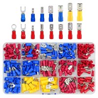 280Pcs Assorted Spade Terminals Insulated Cable Connector Electrical Wire Crimp Butt Ring Fork Set Ring Lugs Rolled Kit