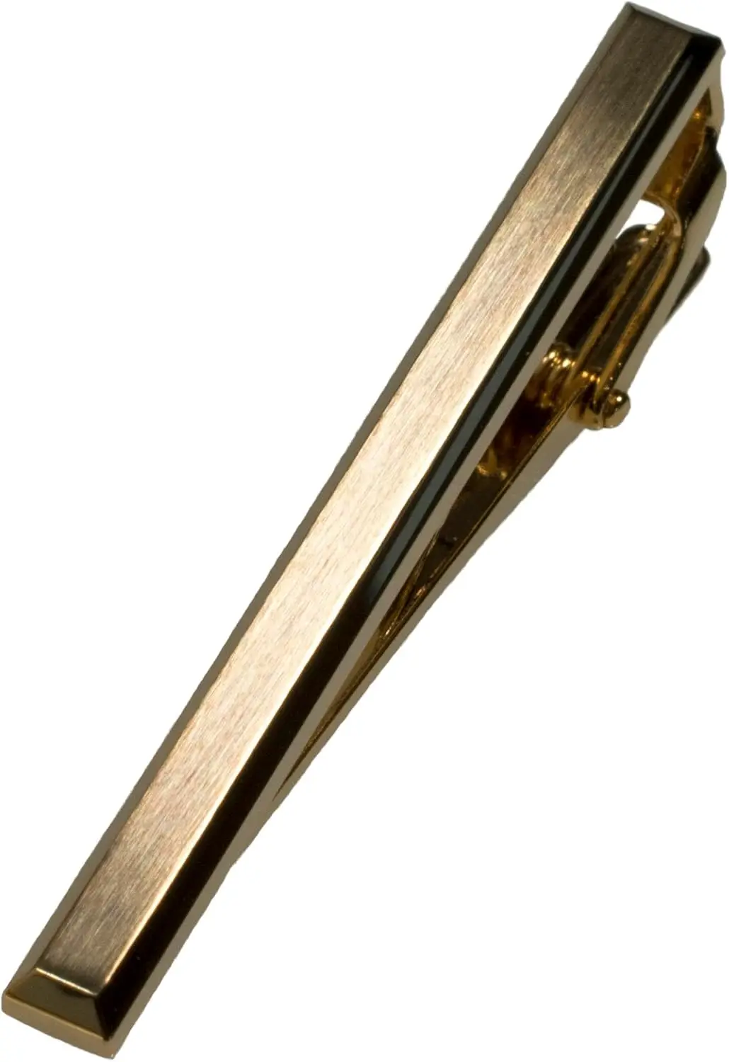 

Men's Tie Clip in Black, Silver, and Light Gold - Elegant Tie Bar for Formal Wear