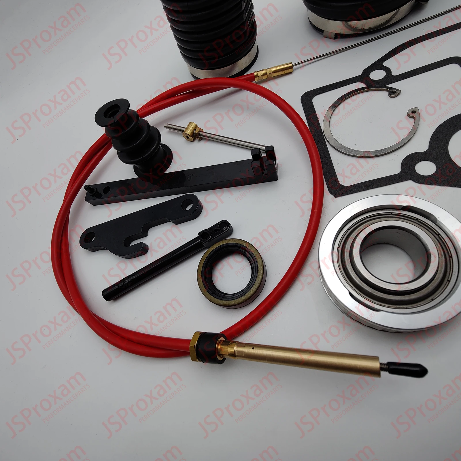 Replaces Fit For  Cobra 18-2771 21962 Transom Bellow Shift Cable Kit, Snap Ring + Tool for 3854270 9-72930