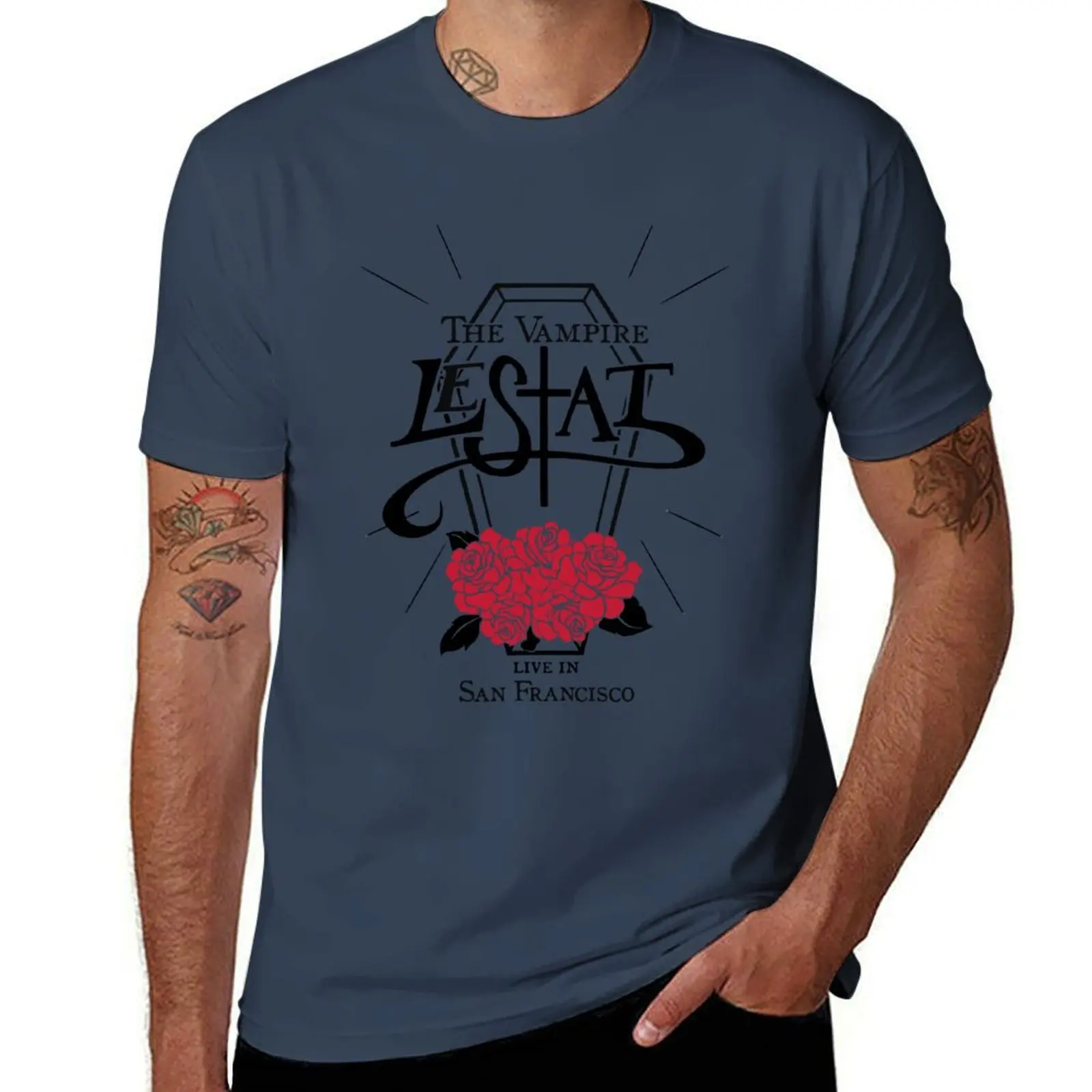 

Lestat Live in San Francisco T-Shirt man t shirt designer g man t shirts for men t shirts for man cotton soft T-Shirt