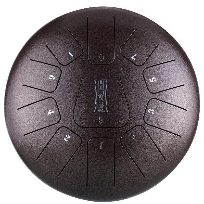 Color Decompression Children Beginner Drum Cowhide Drum Head Birch Room 10 Inch 8 Tone Sandalwood Color