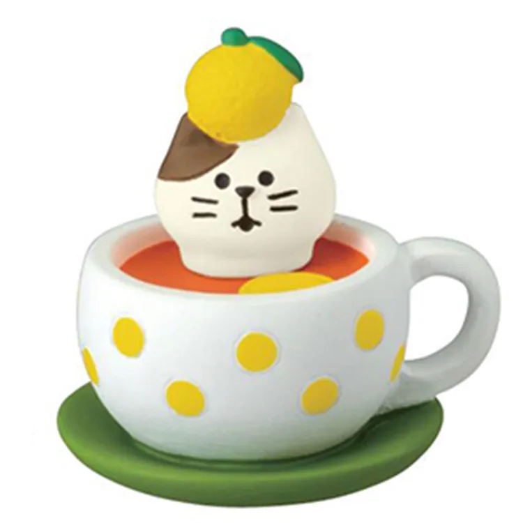 Zakka Orange Cat Resin Ornaments Japanese Honey Citrus Desktop Craft Home Scenic Decoration Desktop Jewelry Collection Gift Toys - Image 5