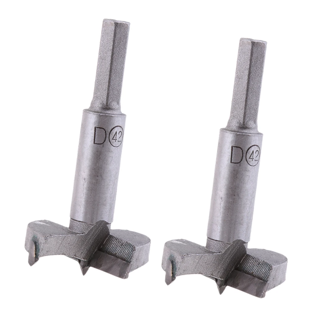 

2 бита Форстнера для работы по дереву, набор сверл для резки древесины, карбид 42 мм