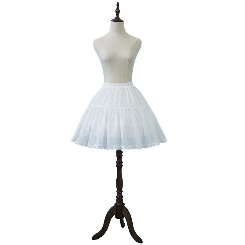 Jupon en Dentelle Crinoline, Sous-Jupe, Cerceau, Robe Blanche, Agitation, Ajustable, 2024