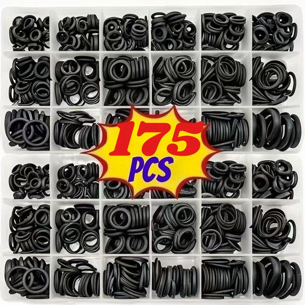 Nitrile Rubber Round Gasket Sealing O Ring Set Elastic Oil Resist Washer Gaskets Seals for Faucet Professional Plumbing Repair