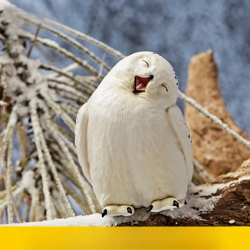 

Милая реалистичная модель снежной совы ручной работы для фигурок, украшений, кукол и подарков