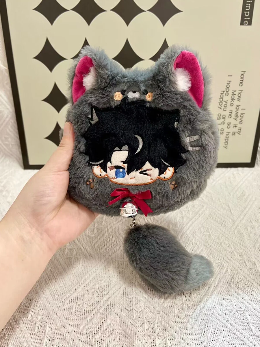 

Anime Genshin Impact Fontaine Wriothesley Cosplay Fluffy Doll Package Pendant Cute Student Furry Cotton Bag Widget Xmas Gift