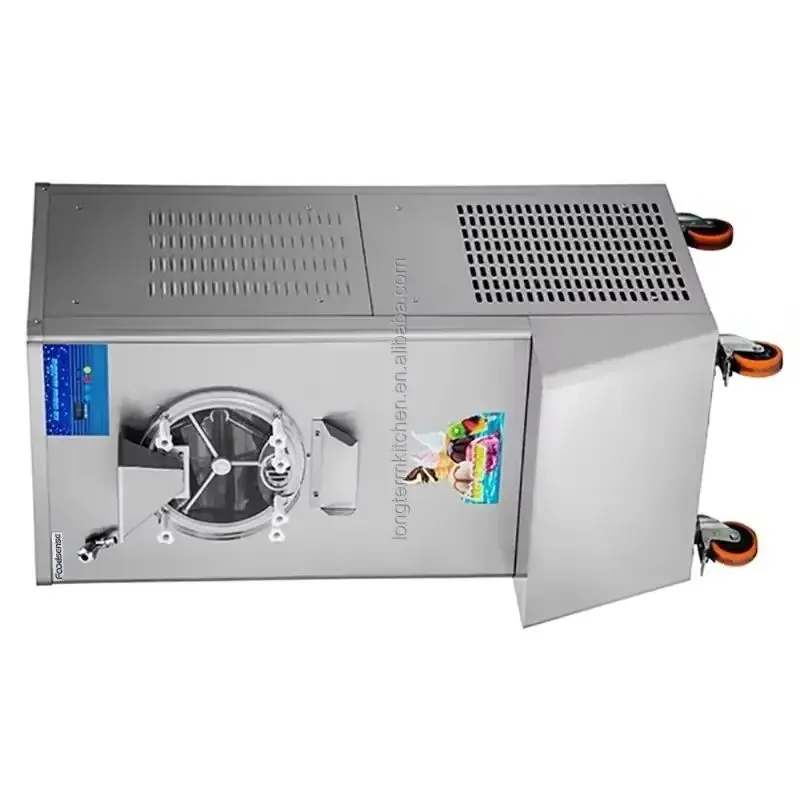 Commercial Deck Desktop Three Flavors 4L/Can Large Capacity Soft Ice Cream Machine with Air Pump for Sale