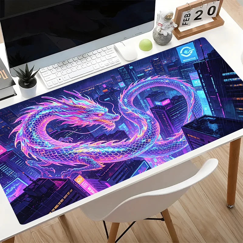 Computer Mouse Pad Dazzling Cool Dragon Mouse Pads Large Gaming Mousepad Rubber Extended Gamer Desk mat Keyboard Mouse Carpet