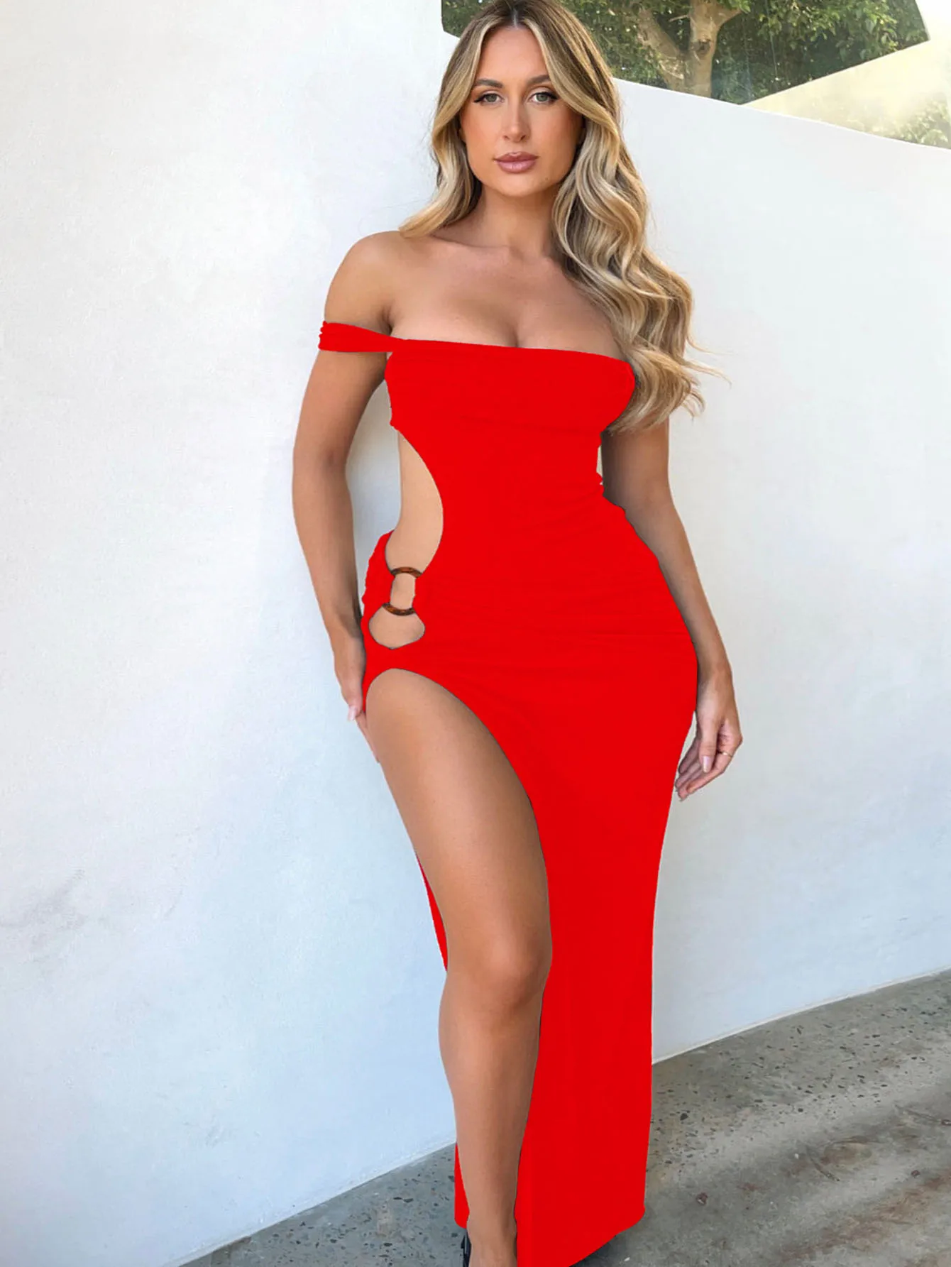 Plus Size 0XL-10XL 9XL 8XL 7XL Slash Neck Suspender Women Dress Summer Sexy Hollow Side Split Irregular Night Club Oarty Dresses