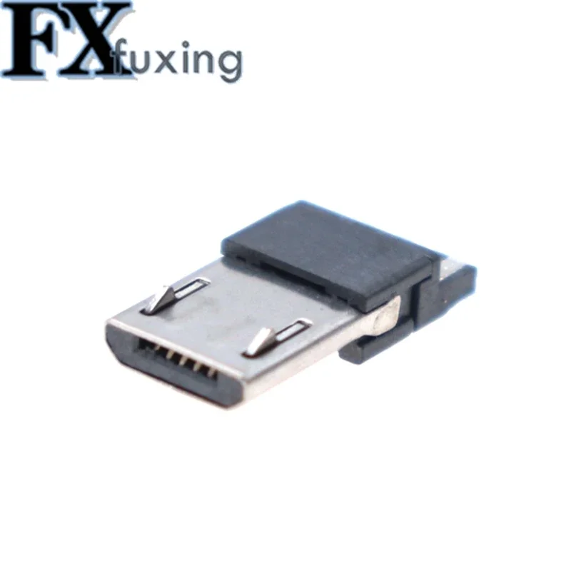 20Pcs 4 Pin Micro USB Connector Jack Tail USB Plug Sockect Terminals Male Connectors Micro 5P Microphone Male Soldered Android