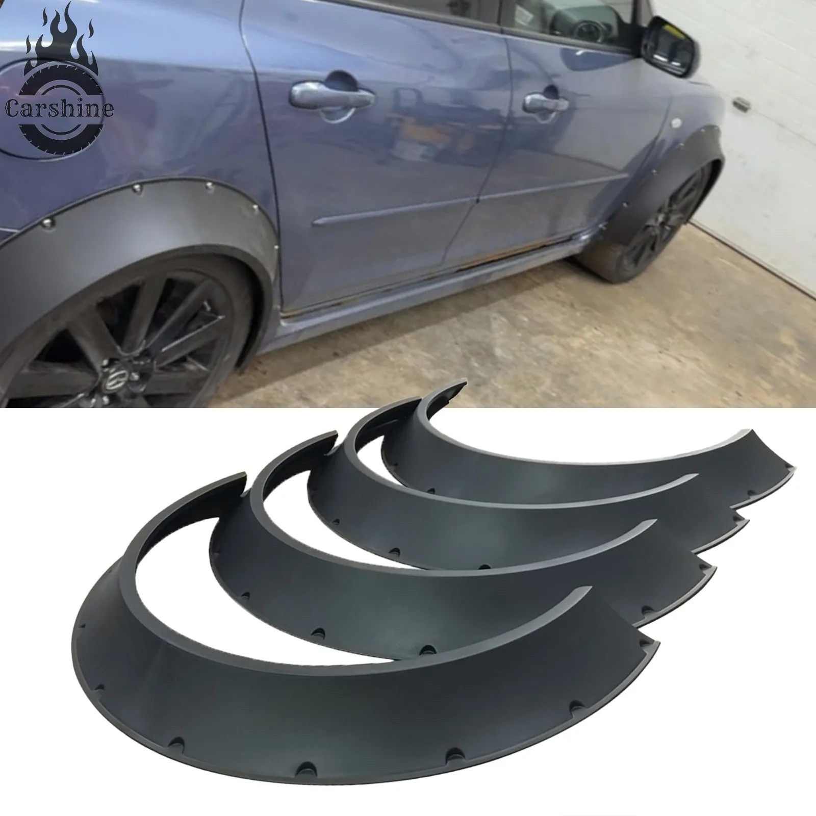 

4Pcs Car Fender Flares Extra Wide Flexible Wheel Arch Body Kit For Mazda 3