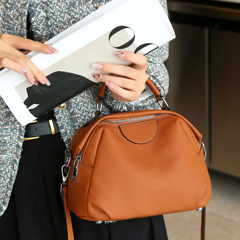 

Женская сумка из 100% натуральной кожи, роскошная дизайнерская женская сумка через плечо, модные сумки через плечо из высококачественной коровьей кожи