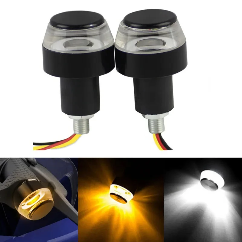 Universal Side Lights Vehicle Modification Styling Accessories 12V Motorcycle Turn Signal Light Led Motor Hand Grip Lamp
