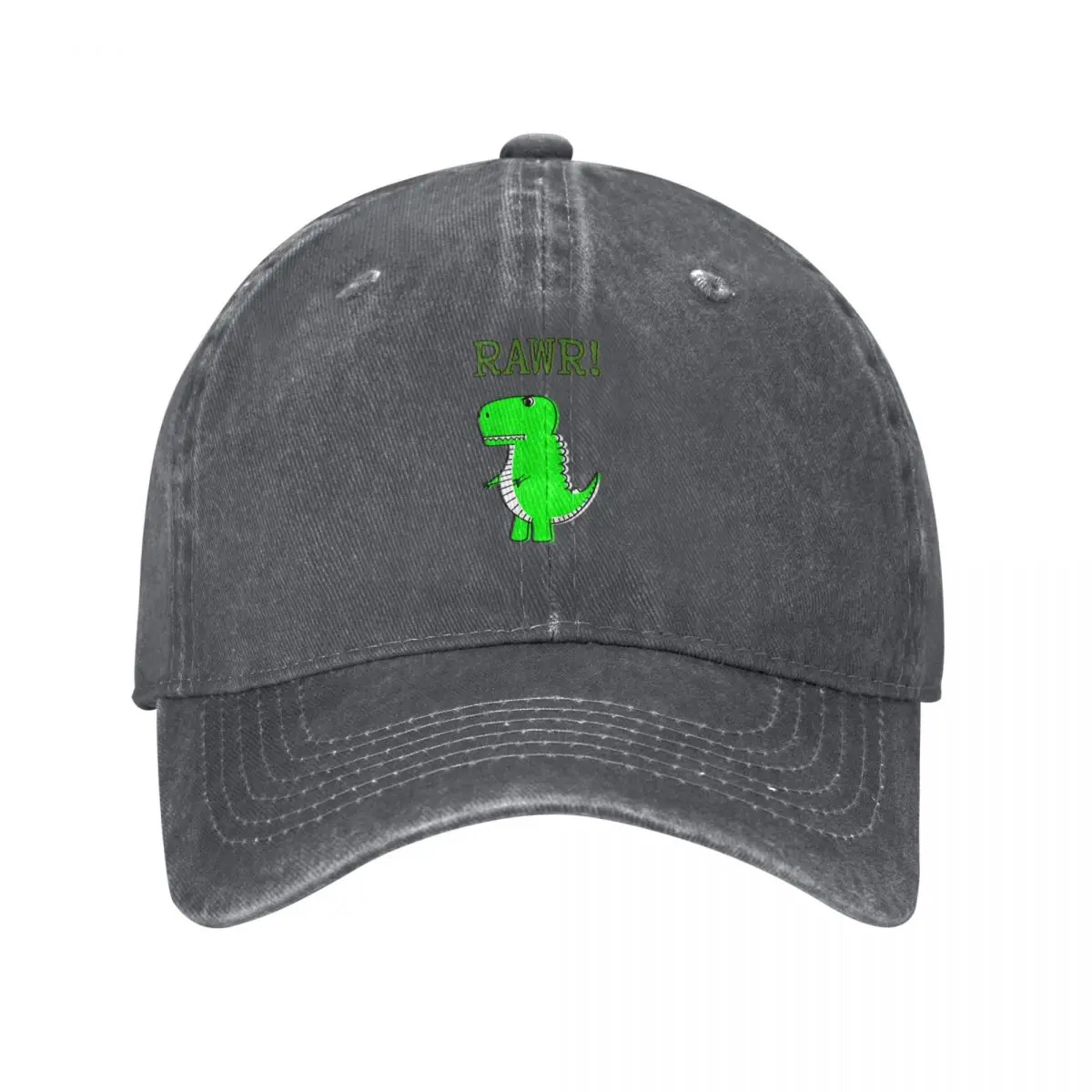 

Cute Angry T-Rex Dinosaur RAWR Baseball Cap Horse Hat Bobble Hat beach hat Golf Women Men's