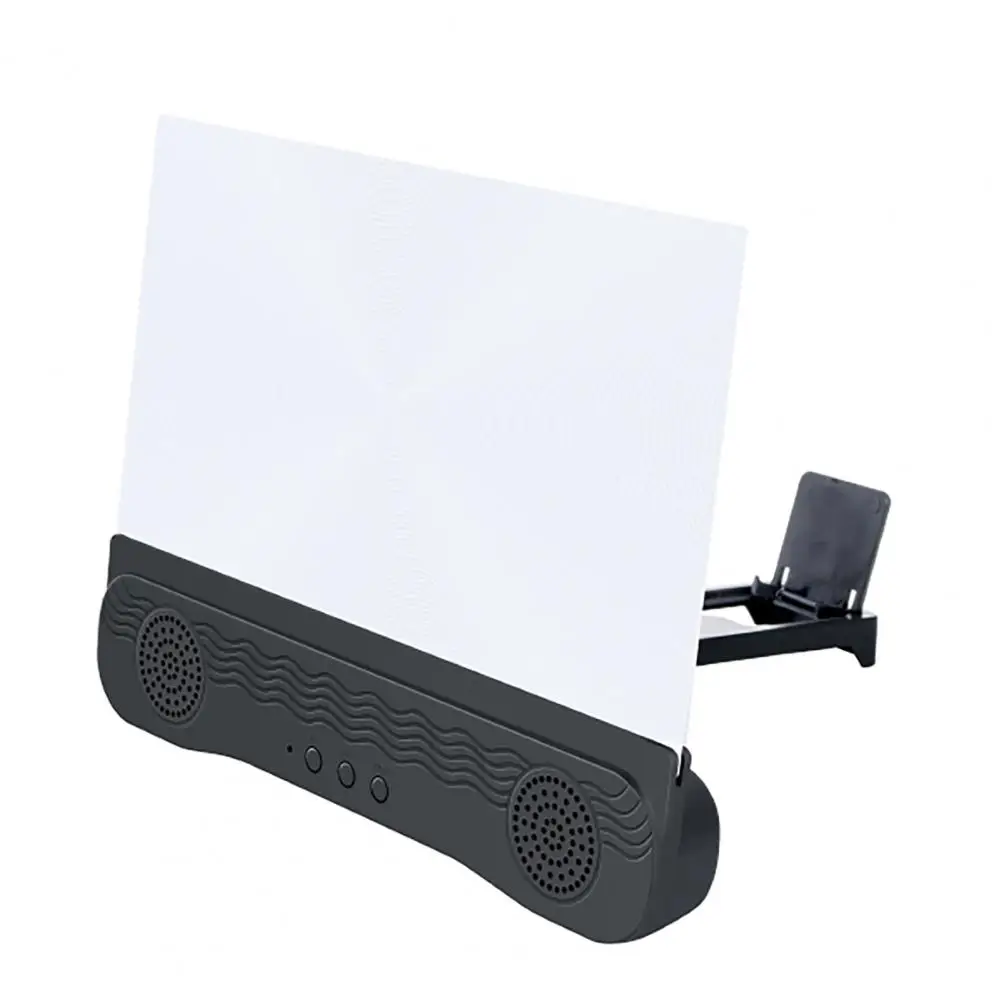 Useful Screen Magnifier Stand Lightweight Long Standby Time with Bluetooth Speaker Screen Amplifier Holder for Home