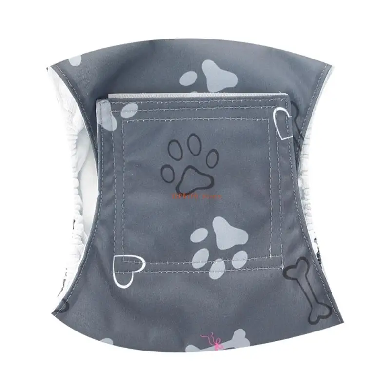 U50F ملابس داخلية قابلة للغسل للحيوانات الأليفة تصميم قابل لإعادة الاستخدام قماش قابل للتنفس حزام خصر مضاد للانزلاق للكلاب