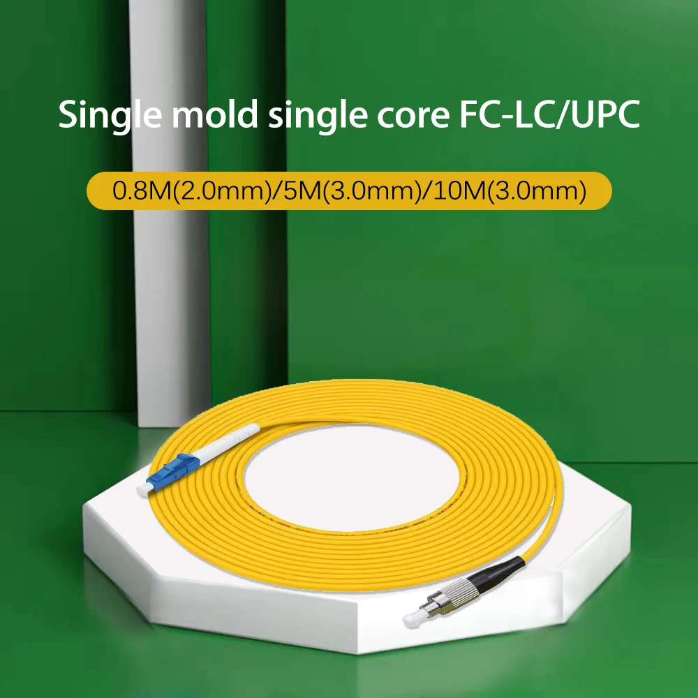 

FC-LC/UPC 0.8M(2.0mm)/5M(3.0mm)/10M(3.0mm) Fiber Optic Patch Cord Single Mode Fiber Patch Cables Fiber Patch Cable jumper