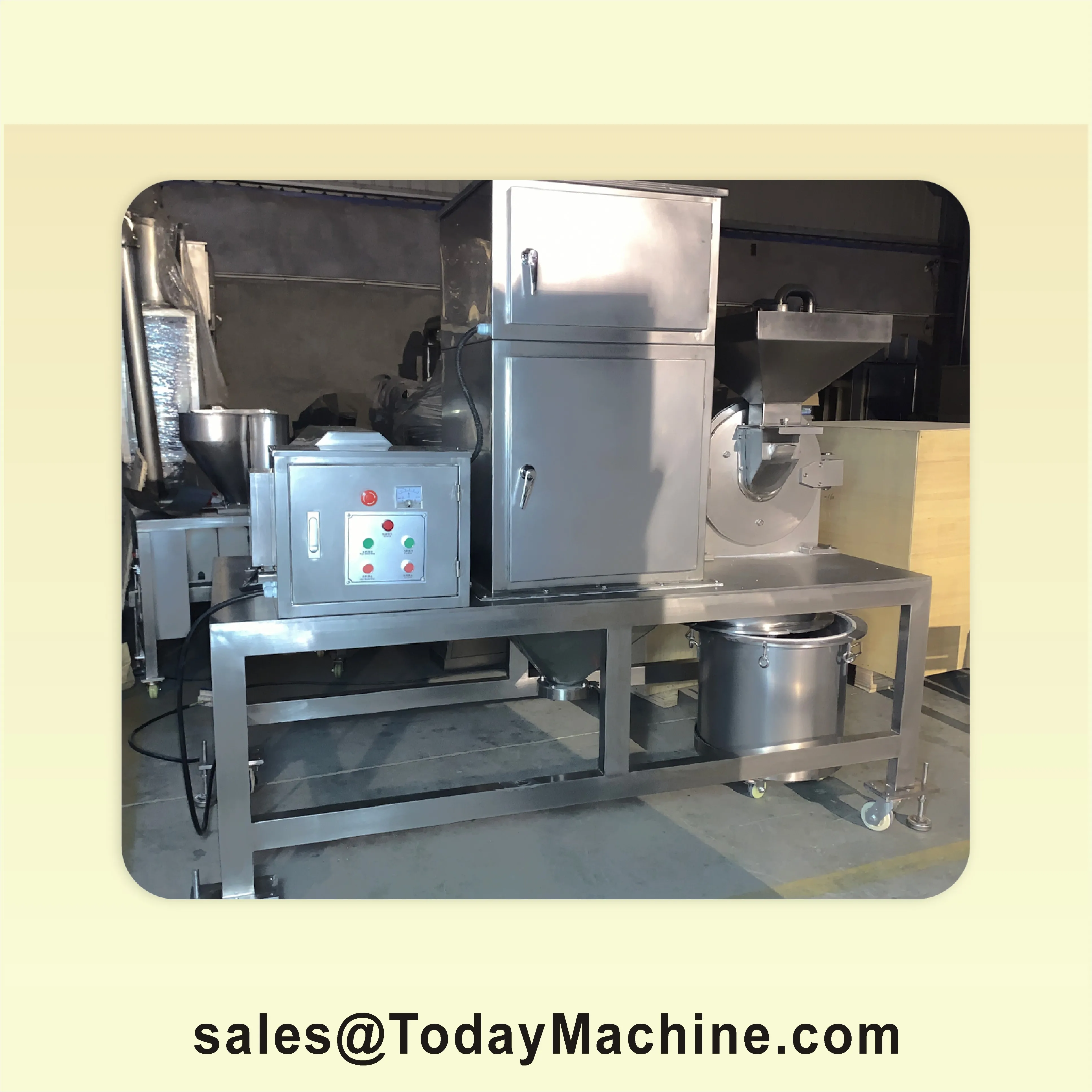 

Industrial Automatic Nut & Spice Grinder Machine for Dehydrated Vegetables Soybean Commercial Food Processing Stainless Steel