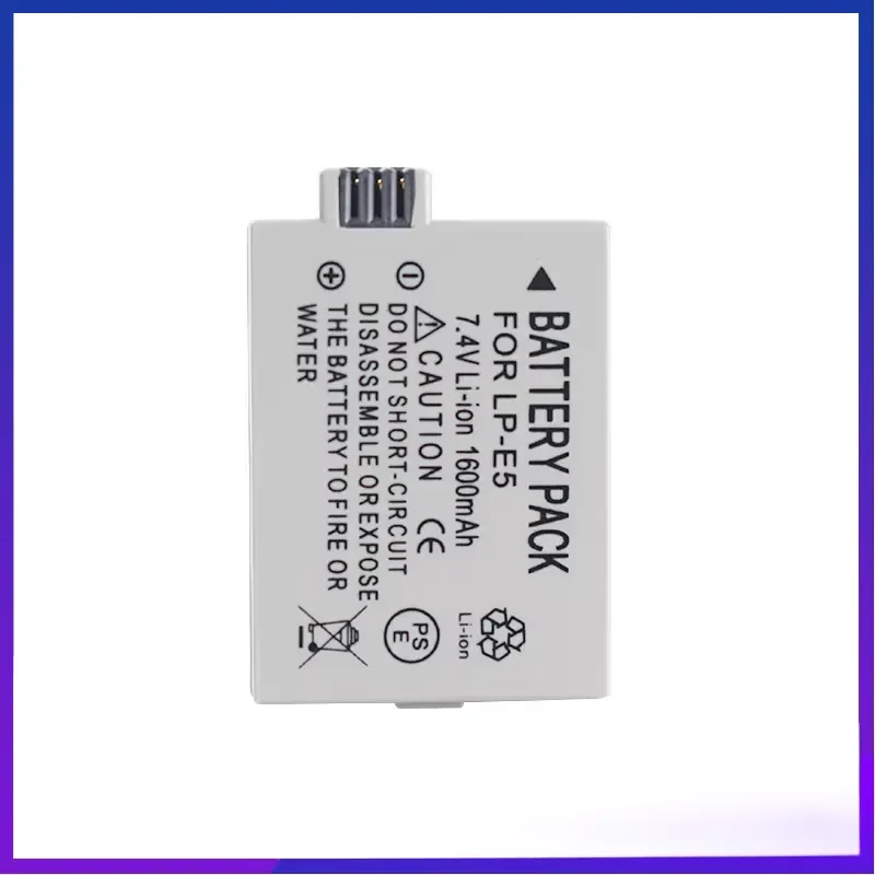 7.4V LP-E5 Batteries LPE5 LP E5 Battery + Charger for Canon EOS 450D 500D 1000D Kiss X3 Kiss F Rebel Xsi Camera Accessories