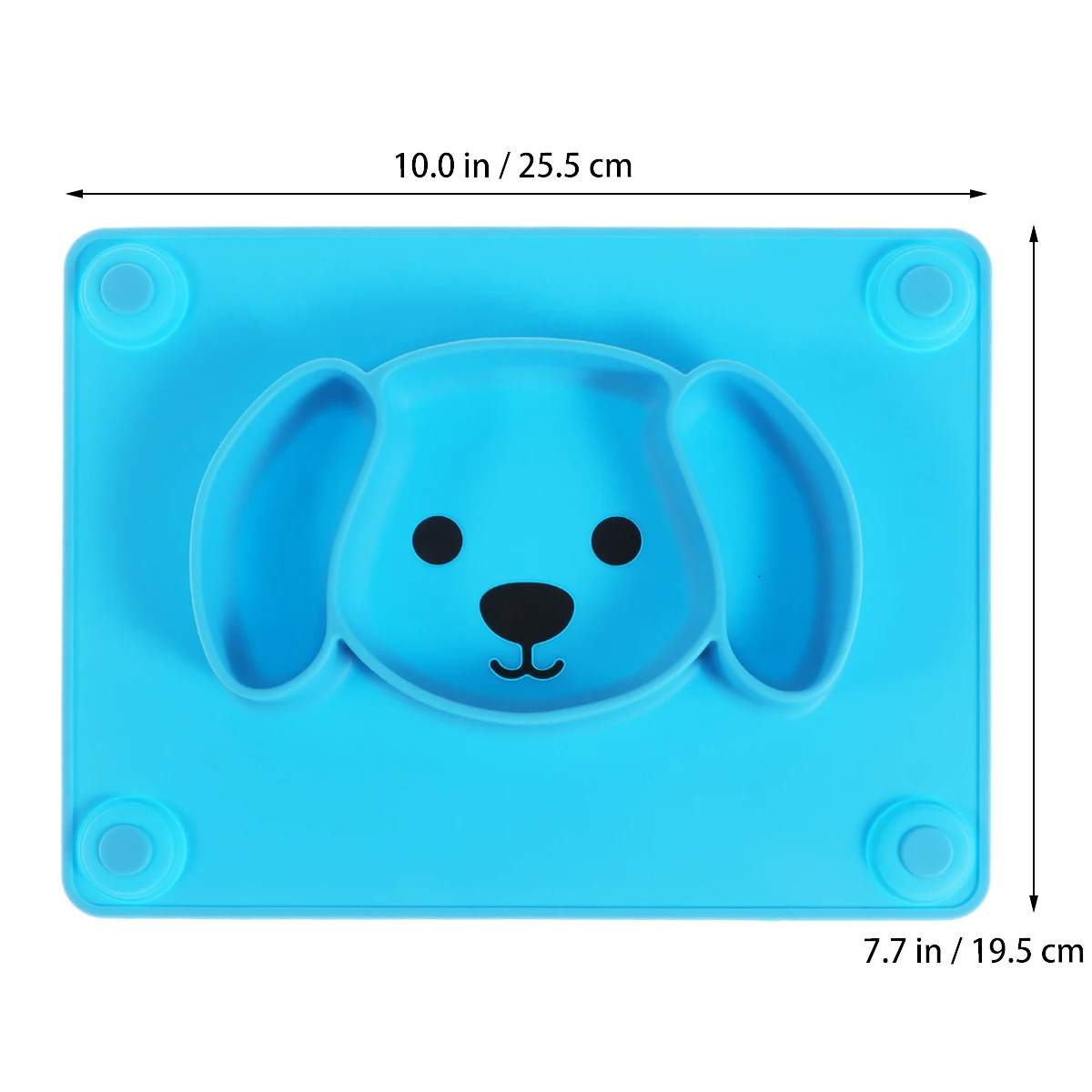 

Silicone Baby Tray One-piece Placemat Non-slip Baby Tableware Bowls Kids Dining Travel Tableware Set Children Plates
