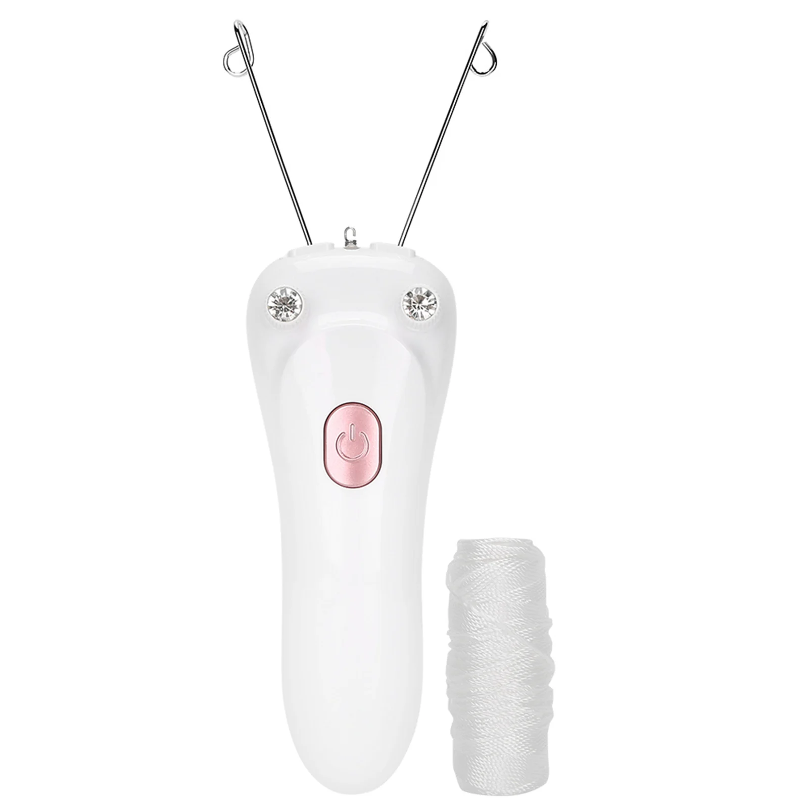 Electric Threading Epilator Physical Depilation Cotton Hair Remover for Hairs on The Upper Lip Chin Cheeks Sideburns for Face