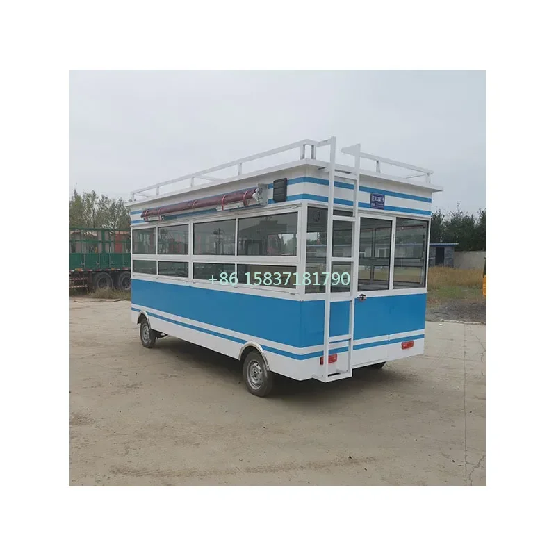 Fully Enclosed Dining Car Mobile Snack Cart High Quality Electric Three-wheel Mobile Dining Car Food Truck Sale Fast Food for US