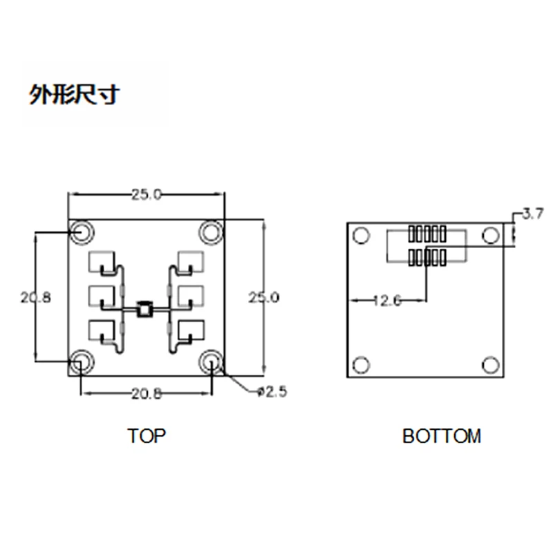 

Попрочайте для обнаружения слепых зон, обнаружения скорости 24G микроволновый радарный модуль DM-19