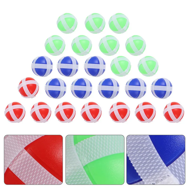 30Pcs Children Dart Balls Interactive Sticky Balls Sticky Balls Dart Game Accessories for Home School Children Gifts Outdoor Fun