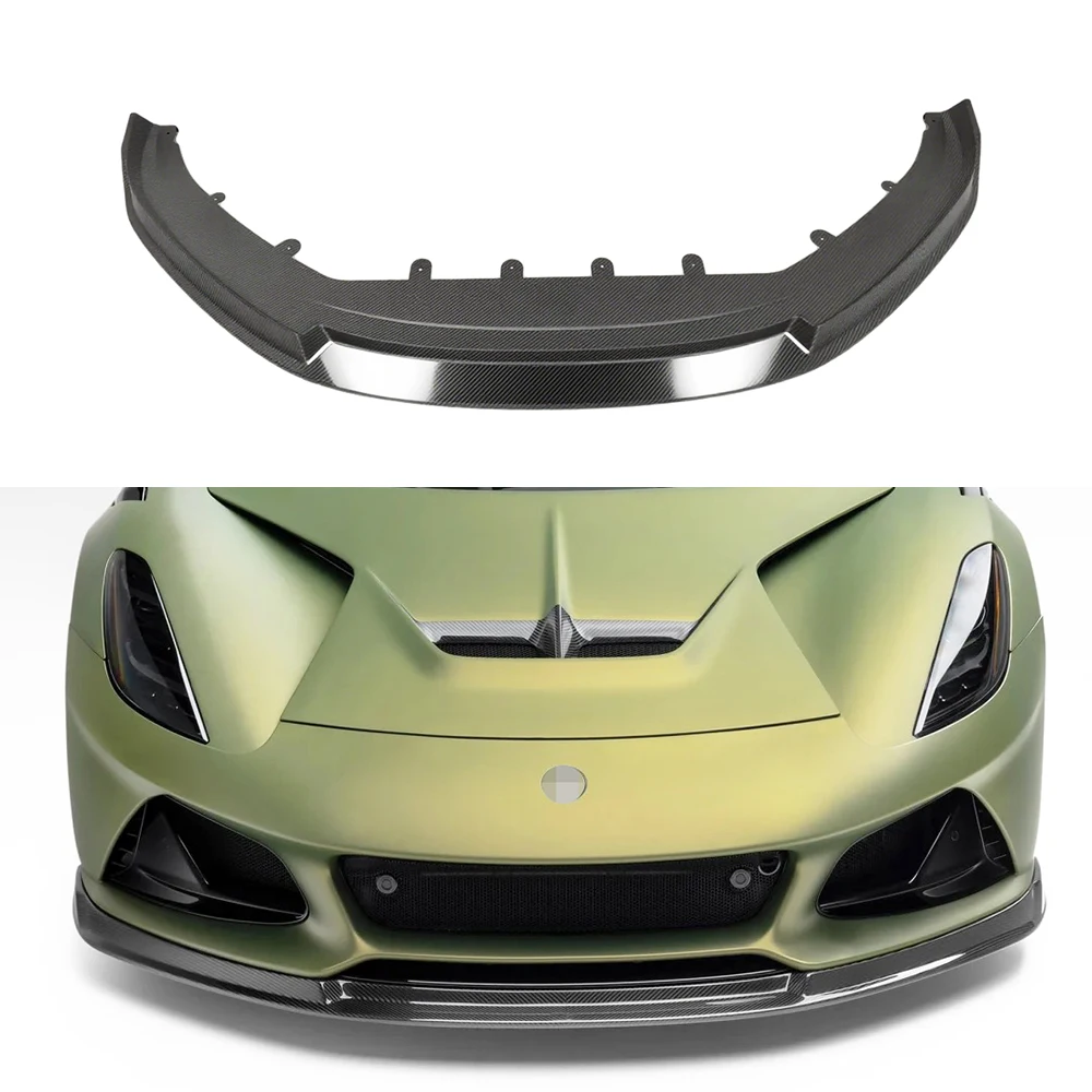 

New V Style Dry Carbon Fiber Front Bumper Lip Splitter for Lotus Emira