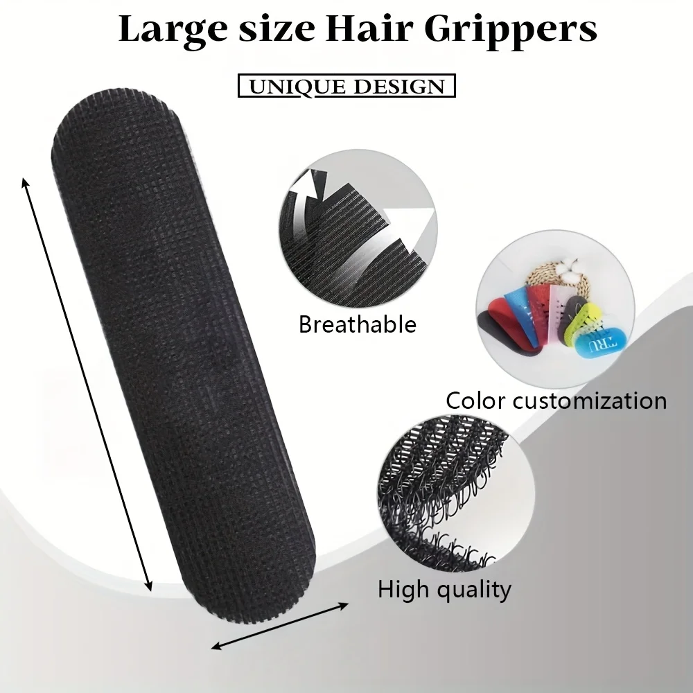 3 piezas de parches para flequillo, parches para el cabello, parches invisibles para arreglar el cabello roto, bandas de nailon para cabello rizado con velcro autoadhesivo