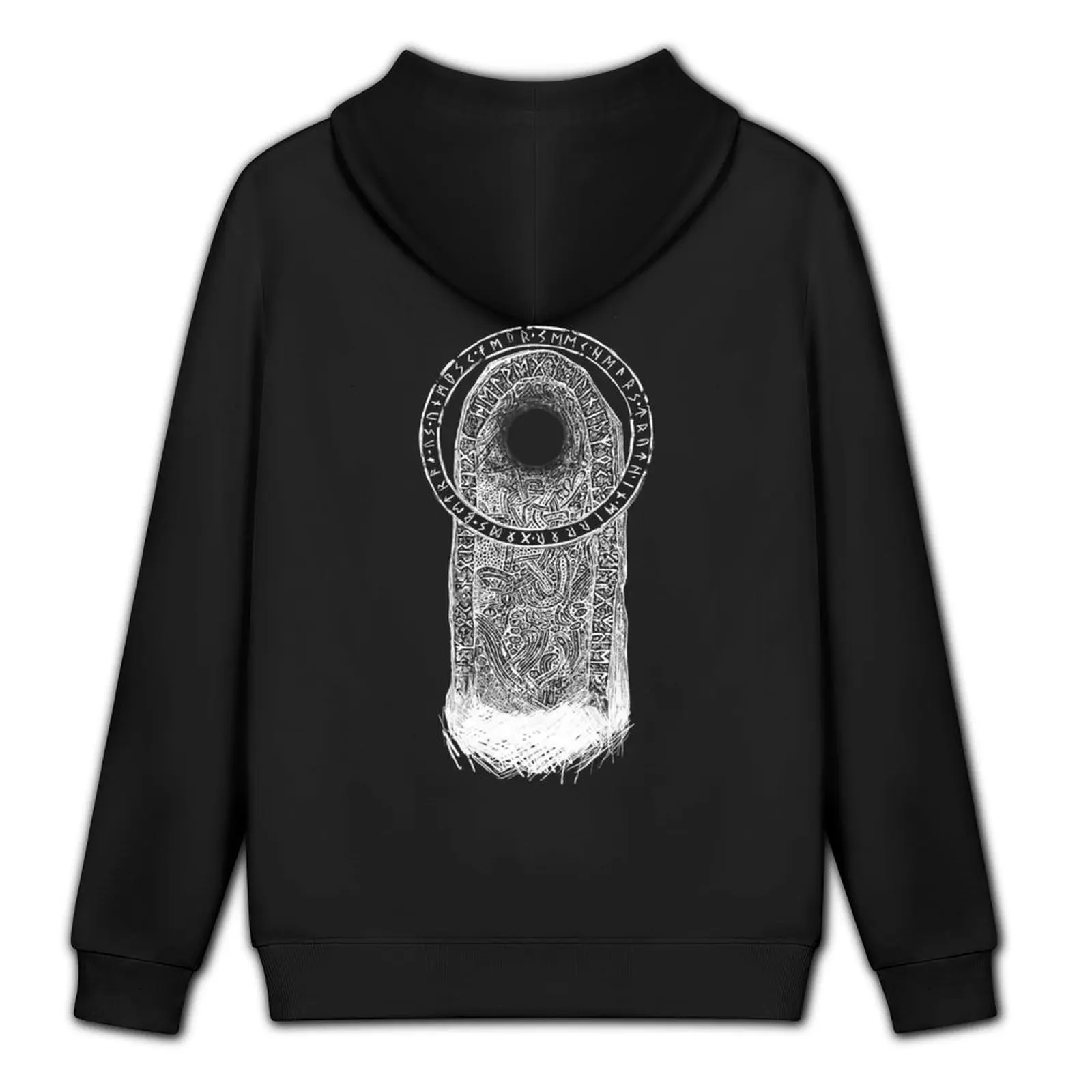 قصة Druth's - Hellblade WHITE هوديي ملابس رجالية ملابس رجالية ملابس خريف كورية معطف رجالي بقلنسوة للخريف