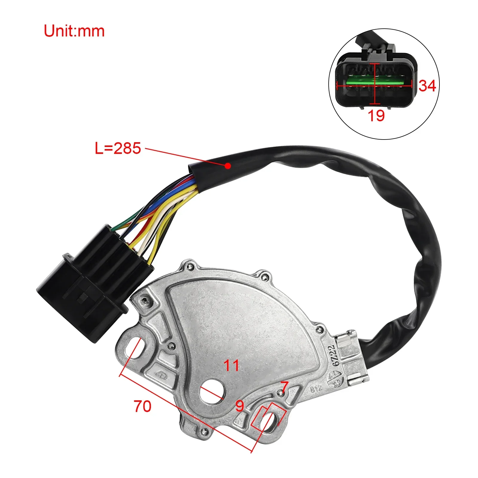 for 1998-2006 Mitsubishi Pajero Montero Sport V73 V75 V77 8604A053 8604A015 MR263257 Neutral A/T Inhibitor Switch Safety Switch