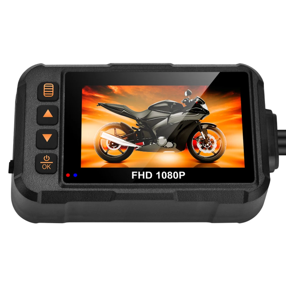 Motorcycle Driving Recorder 1080P/720P Waterproof 3 Inch Video Recorder Driving Monitoring Handlebar Fixing Motorcycle Equipment