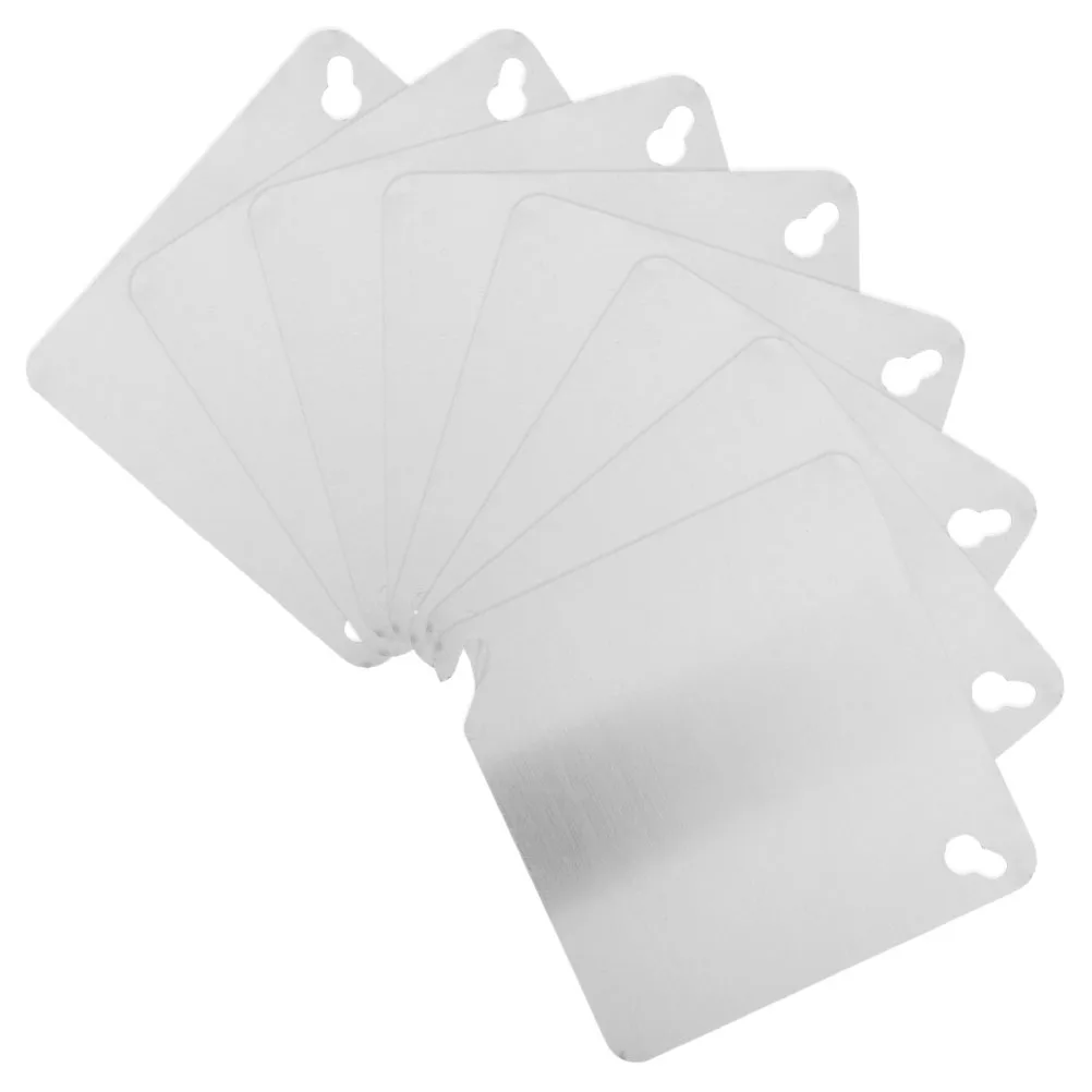 

8Pcs Metal Electrical Box Cover Plates Square Junction Box Covers Flat Blank Outlet Panel for 4x4 Electric Case Metal Socket