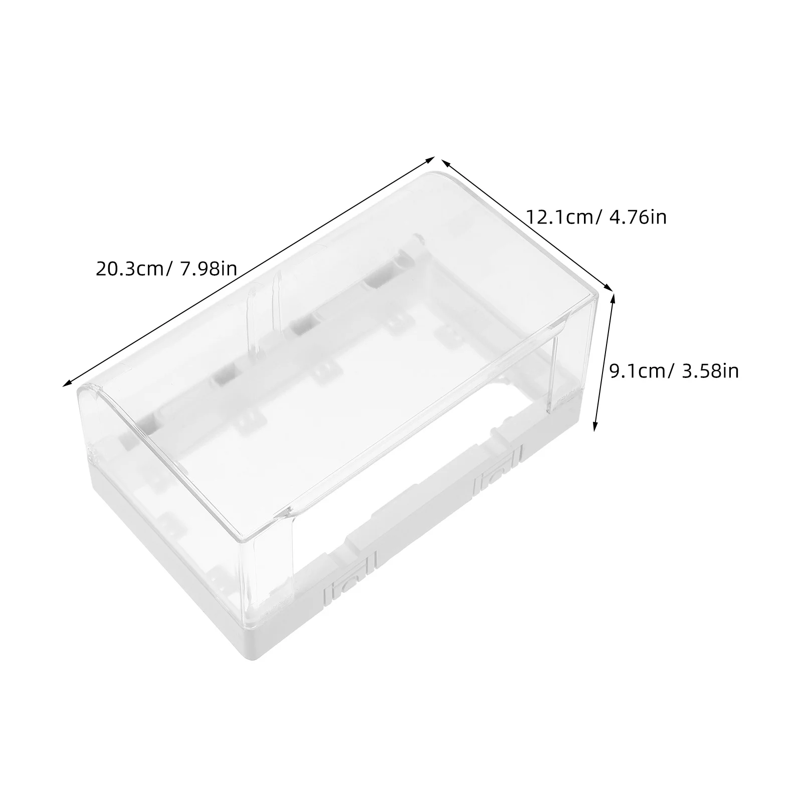 야외 전기 콘센트 커버 방수 소켓 박스, 높이 조절 디자인, 방수 스위치 플러그 보호기, 파티오용