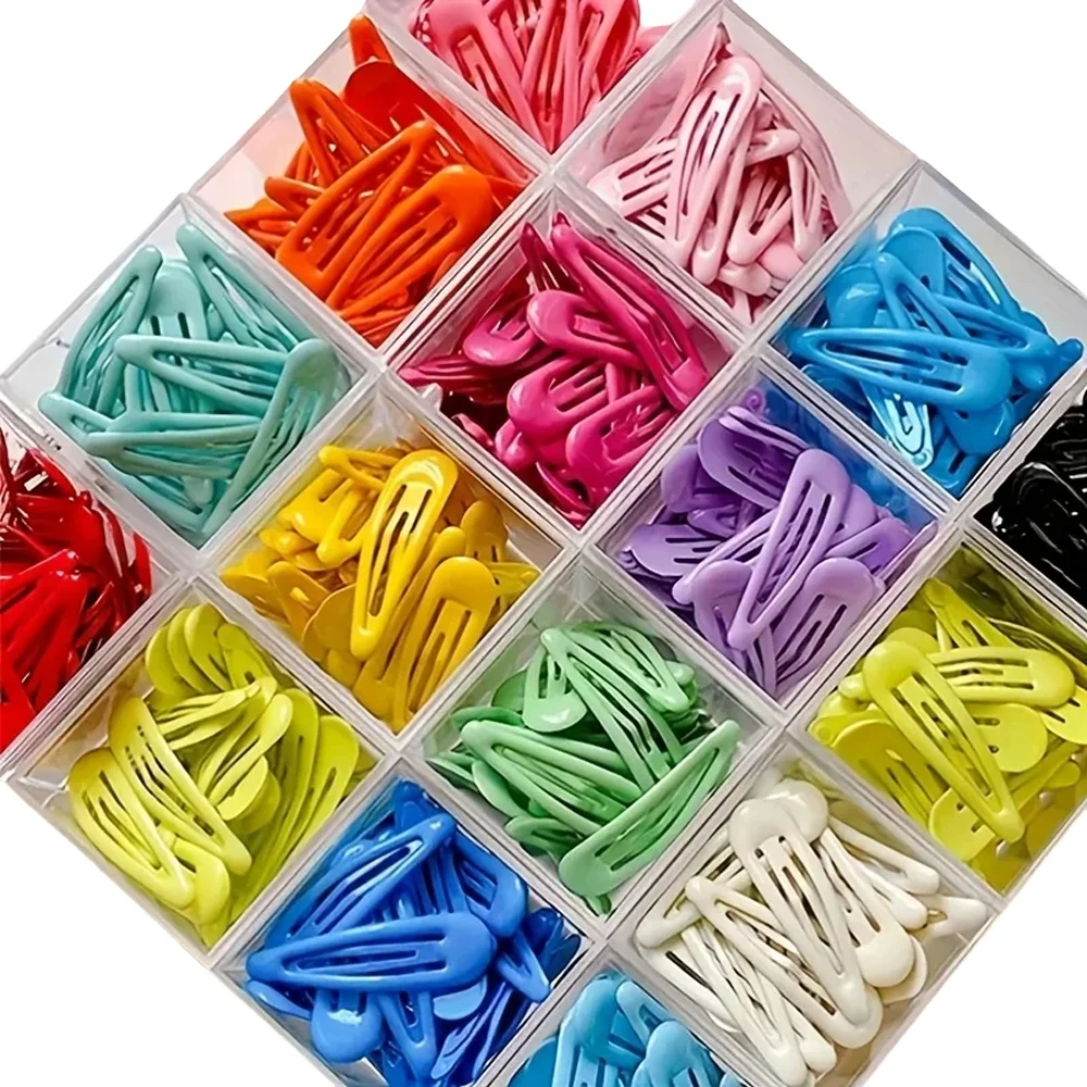 Pinces à cheveux de couleur pastel, mignonnes et colorées pour filles, élégantes, sur le thème des dessins animés, accessoires pour cheveux pour enfants, 20 pièces