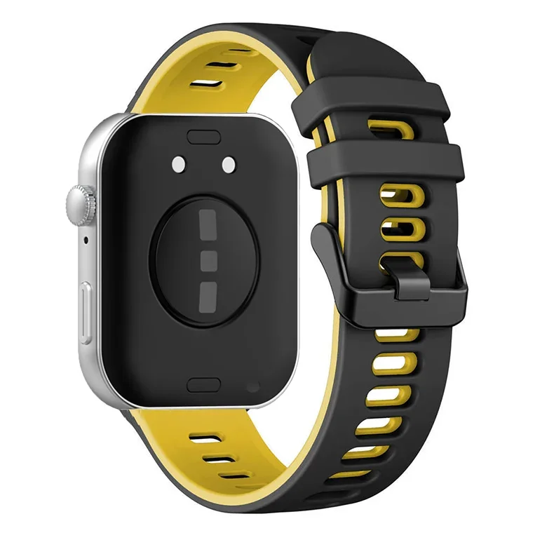 حزام سيليكون يحجب الألوان لساعة Huawei Watch Fit 4 Pro/4 حزام بديل رياضي قابل للتنفس لساعة Huawei Watch Fit 3