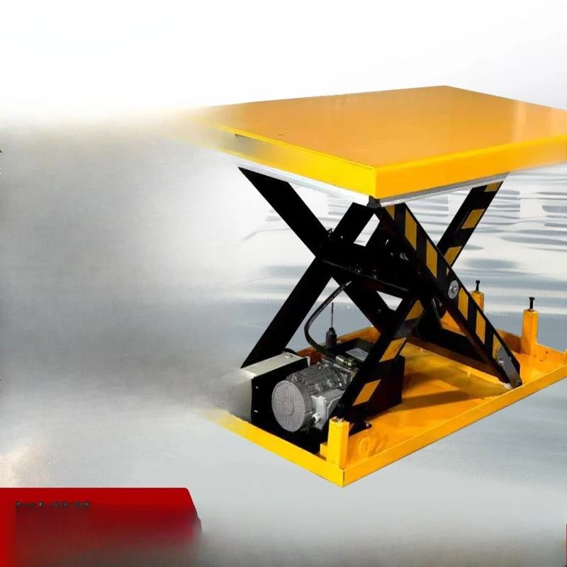 

Electro-hydraulic mobile automatic scissor fixed lifting Small car lift lifting platform