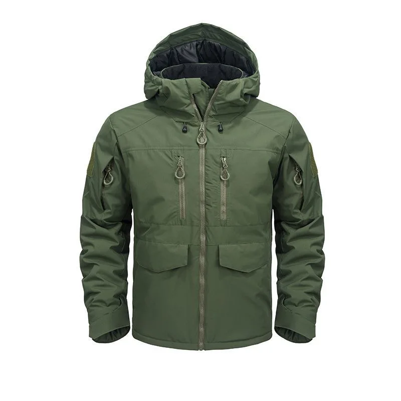 

Winter New Fashion Trend Waterproof Thick Warm Cotton Jacket For Men's Casual Loose Sports Plus Large Size High-Quality Jacket