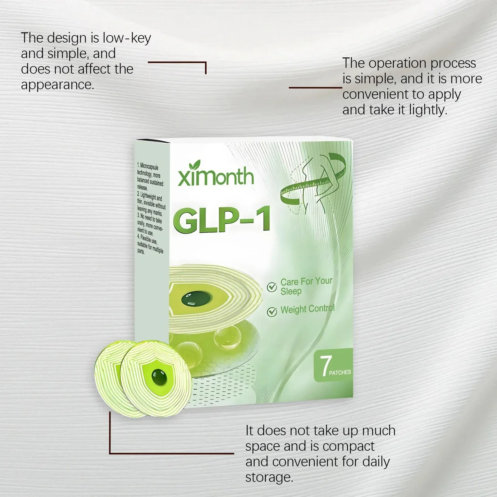 

Gently care for the skin, show off body lines, and feature a lightweight and energetic care patch.