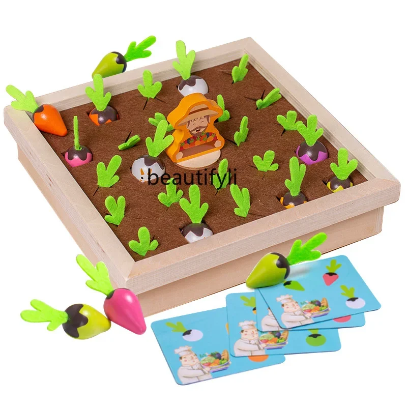 

Puzzle Color Recognition Cognitive Teaching Aids Montessori Infant Children's Memory Pairing Classification Radish