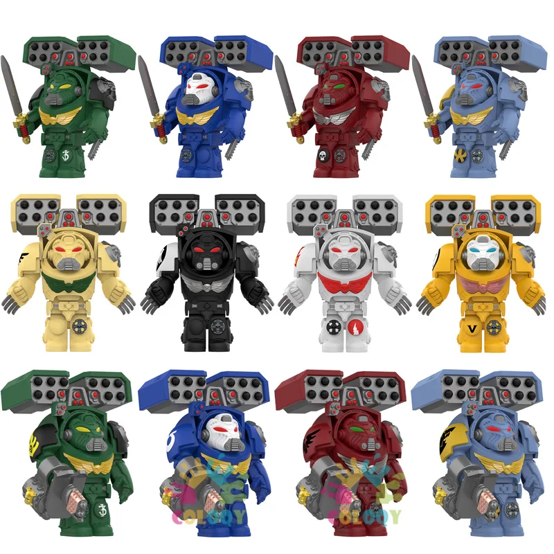

Kids Toys Comics Mech Steel Warrior Sets Building Blocks Armor Soldiers Mini Action Figures Toys For Kids Christmas Gifts