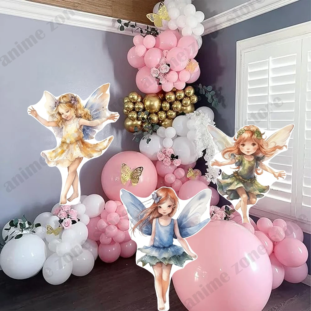 Fairy Tale Theme Girls Birthday Party Decorat Backdrop Fairies Cutout Cardboard Princess Baby Shower Party Shooting Photo Props